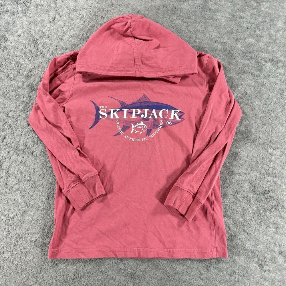 Southern Tide Boys Size M 8-10 Hoodie Long Sleeve T Shirt Skipjack